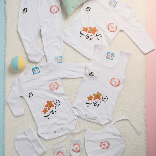 طاقم الرضيع بشعار الكوكب المراكشي KACM