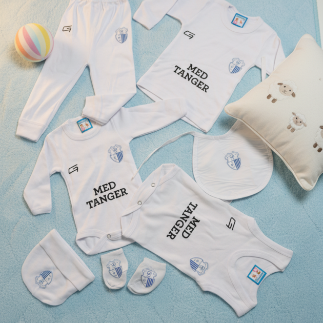 طاقم الرضيع بشعار إتحاد طنجة 🔹